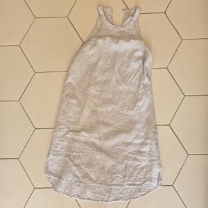 St. Tropez Light Blue Linen Top